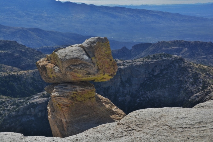 rock formation at Windy Point Vista